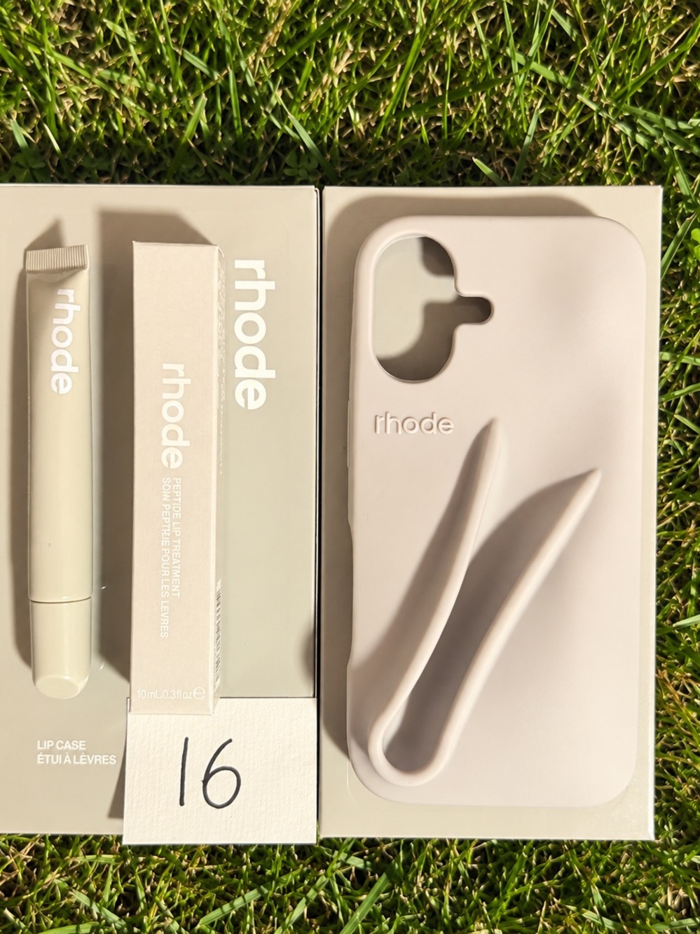 RHODE GREY Silicone Phone Case with Stylus Groove